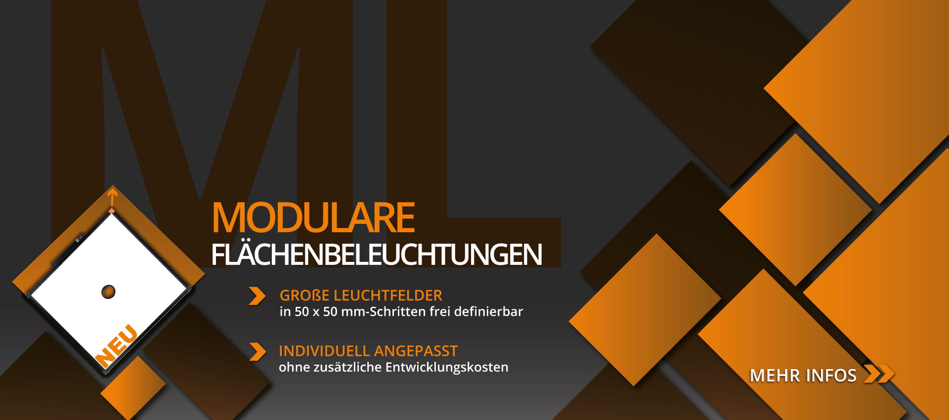 LUMIMAX Modulare Flächenbeleuchtungen der ML-Serie
