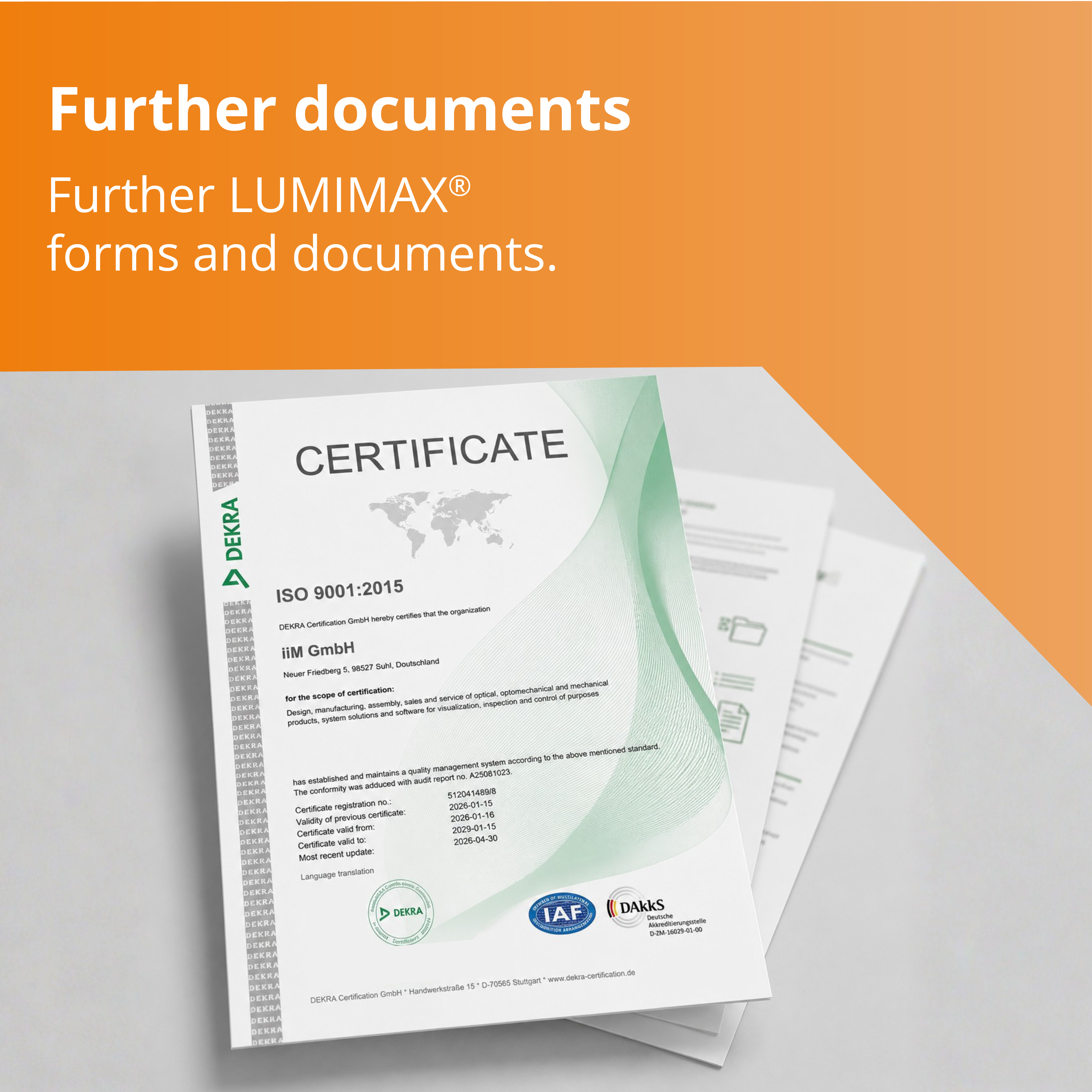 Further documents & forms