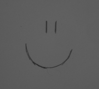 Test image | Scratch on acrylic glass – diffuse backlight