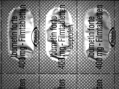 Test image | back of tablet blister in reflected light